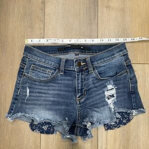 Harper Denim Distressed Juniors Shorts